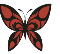 Wall art - butterfly 3D model
