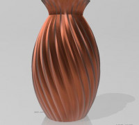 Vase Triangle to Radius 3D model