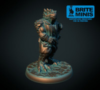 Dragonborn 28mm (supportless, FDM friendly) 3D model