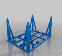rack for base 32 mm x 10 3D model