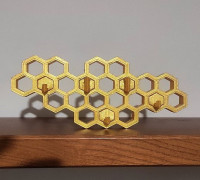 Honneycomb Keyholder 3D model