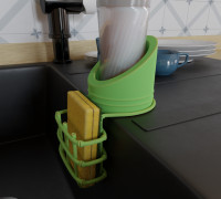 DETERGENT HOLDER bamboo 3D model