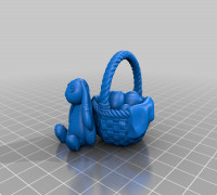 Easter Bunny & Eggs 3D model