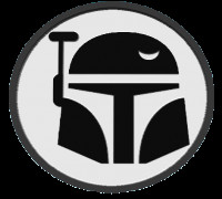 logo mandalorian coasters v4 3D model