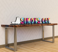 Simon's cat glowing wled or led 3D model