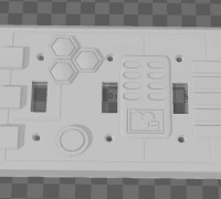 Star Wars Light Panel ( 3 switch) 3D model