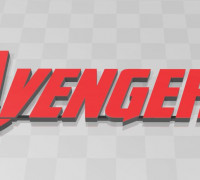 Avengers - logo 3D model