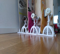 SkateBoardHolder - vertical, parametric, modular 3D model