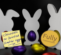 Bunny Easter Egg Holder 3D model