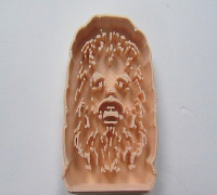 chewbacca cookie cutter v2 3D model