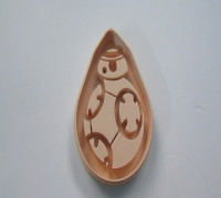 bb8 cookie cutter 3D model