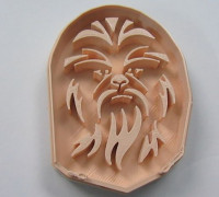 Chewbacca cookie cutter v3 3D model