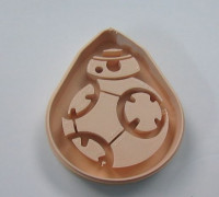 bb8 cookie cutter 3D model