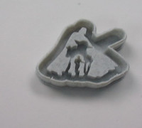 darth maul cookie cutter v8 3D model
