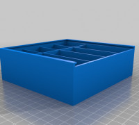 8 compartment storage Box 3D model