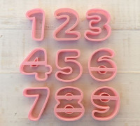 Number Cutter Set 3D model