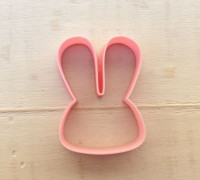 Cookie cutter Bunny Face 3D model