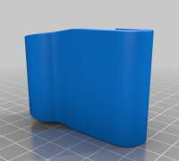 rib hook with 8mm hole 3D model