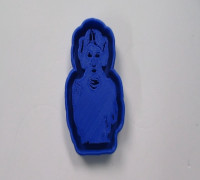 leia skywalker cookie cutter 3D model