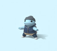 Squirtle Chibi 3D model