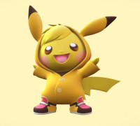 Pikachu Chibi 3D model