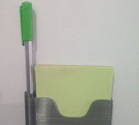 Fridge Notes & Pen Holder 3D model