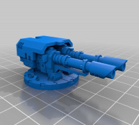 Twin linked Laser Cannon kit 3D model