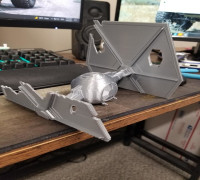 Crashed TIE Fighter 3D model