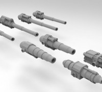 Interstellar Army Self-Propelled Artillery Weapons 3D model