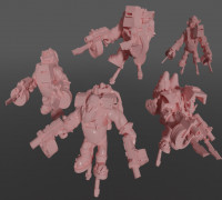 Elite jetpack orks 3D model