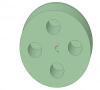 Fully printable table table 3D model