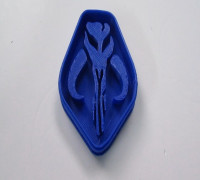 mandalorian logo cookie cutter v3 3D model