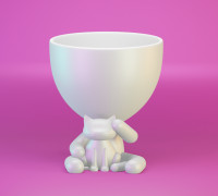Robert Plant with cat 3D model