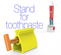 Stand for toothpaste V2 3D model