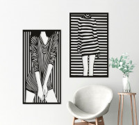 Minx in Stripes 3D model