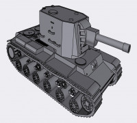 KV-2 tank  3D model