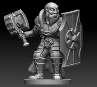 Dwarf Miniature 3D model