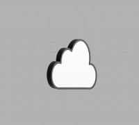 WALL/DESK CLOUD LED BEDSIDE LAMP 3D model