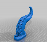 octopus tentacle wallhook 3D model