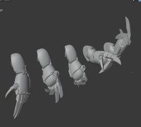 Posable Lighning Claw Ver2 3D model