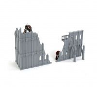 Buildings and Catwalk 3D model