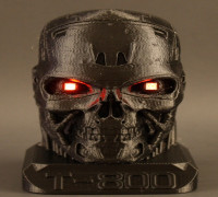 Electrified Terminator with LED eyes 3D model