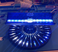Lightsaber stand with LEDs 3D model