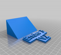 ender 3 v2 name tag 3D model