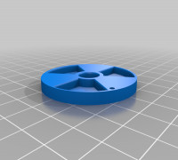 Radioactive symbol keychain 3D model