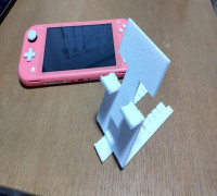 Compact folding stand for Nintendo Switch 3D model