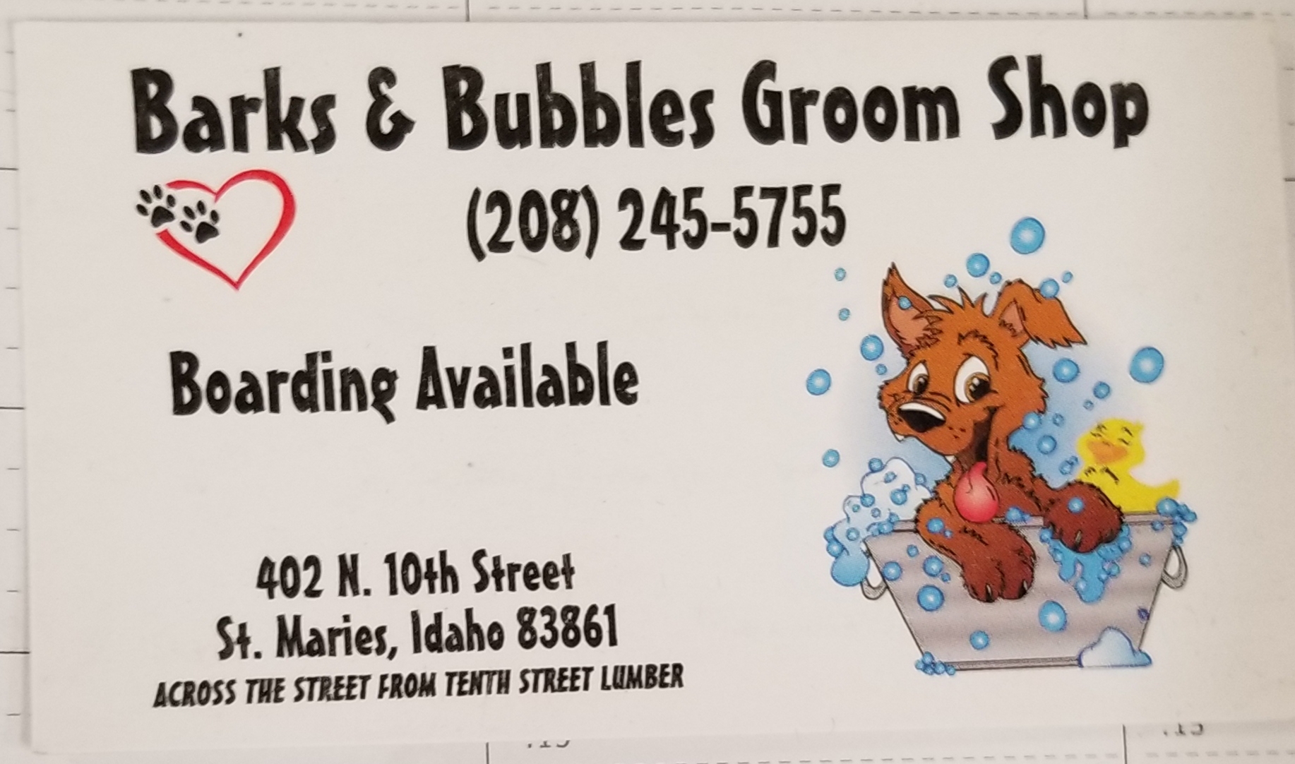 Barks & Bubbles Groom Shop