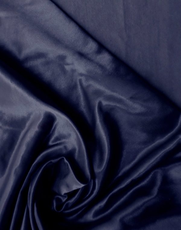 Polyester/Cotton Warm Back Coat Lining - Midnight Navy