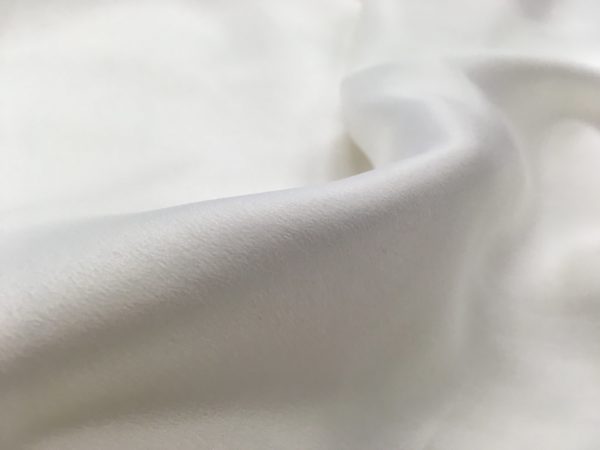 Sueded Silk Charmeuse - Natural White