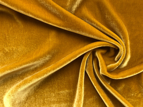 Silk/Rayon Velvet - Iridescent Grey/Gold